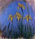 Claude Monet Canvas Paintings - Yellow Irises 1